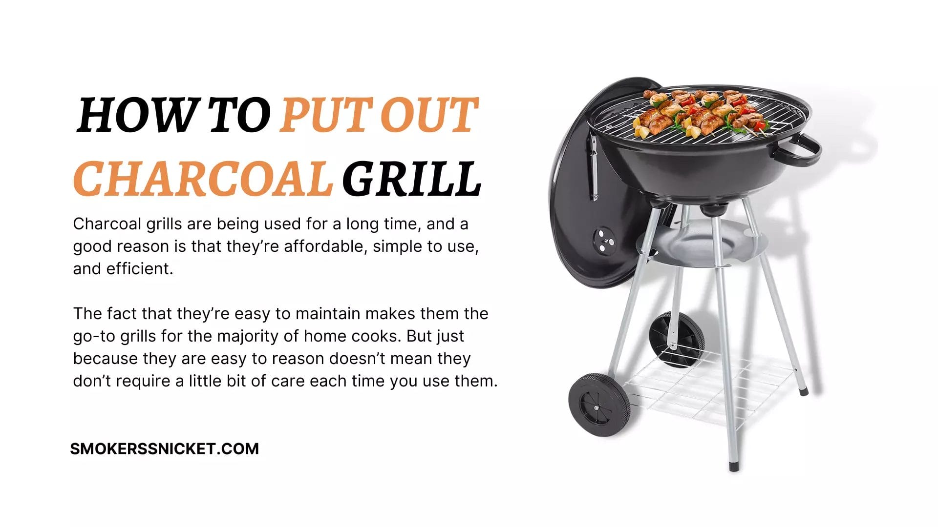 HOW TO PUT OUT CHARCOALGRILL