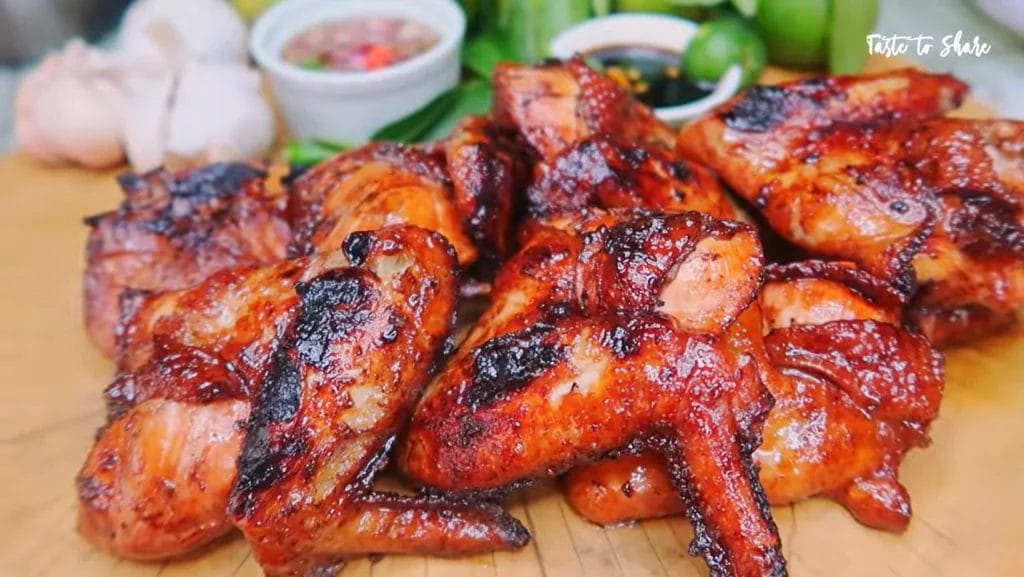 Grilled Chicken Wings with Homemade Sauce